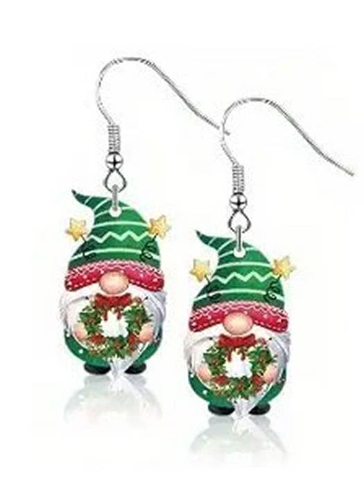 (JUL) JULETEMA AKRYL NISSE JULEMAND ØRERING for engroshandel hos Jewelry Max