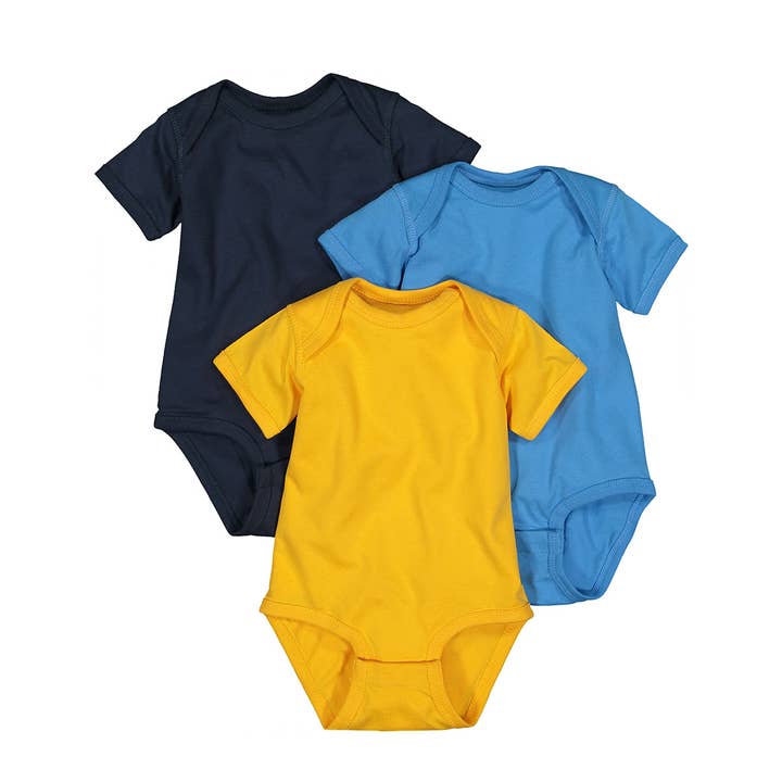 Rabbit Skins Baby Bodysuit 3-Pack- Menorah for wholesale by Rabbit Skins