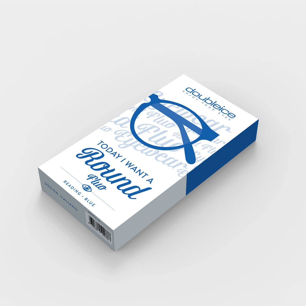 Doubleice srl - Wholesale Brillen - Uniseks - Ronde FLUO leesbril - blauw2