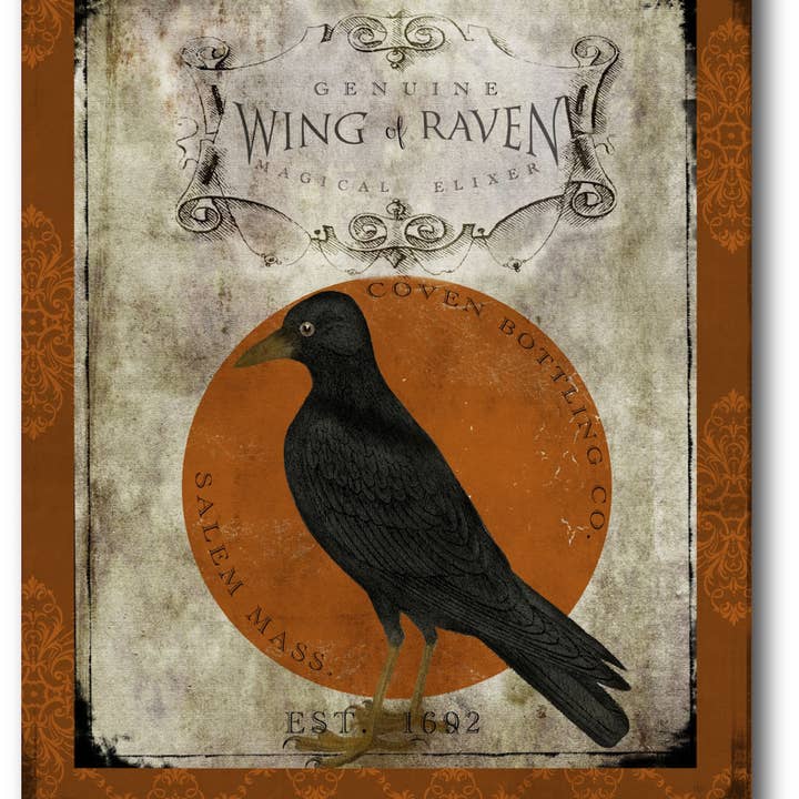 Raven Gallery-Wrapped Canvas Wall Art for wholesale by Courtside Market