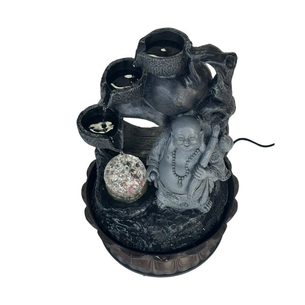 Earths Elements Wholesale - Wholesale Retailer Sample - Home Decor - Water Fountain - Happy Buddha2