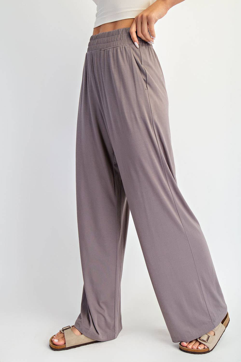 Rae Mode - Wholesale Pants - Women's - VISCOSE MODAL WIDE LEG PANT46