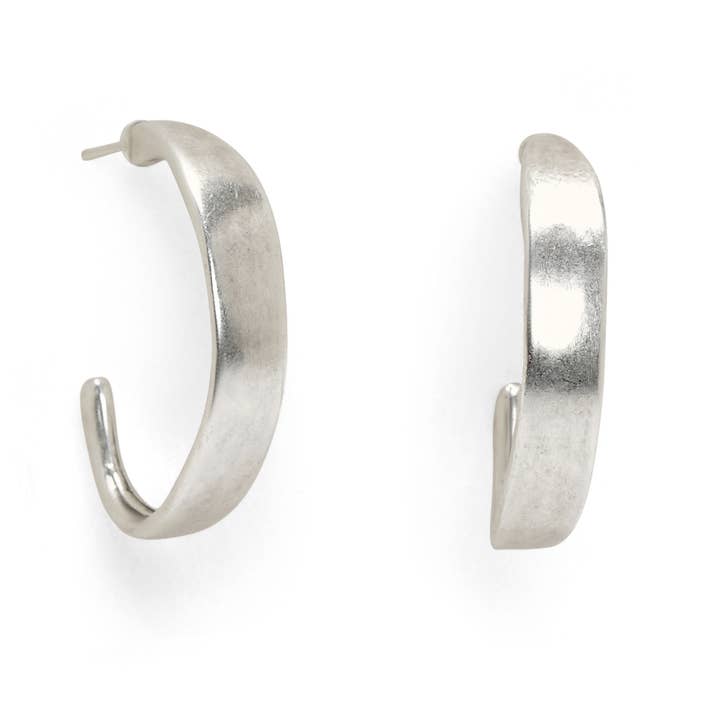 Chanour - Wholesale Hoop Earrings - Handmade Pewter Earings - NE1585