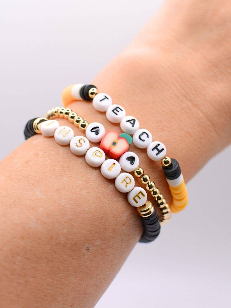 Two and Crew - Faith Based Jewelry & Gifts - Wholesale Jewelry Set - Teach Love Inspire - Teacher Bracelet Thank you Gift Jewelry9