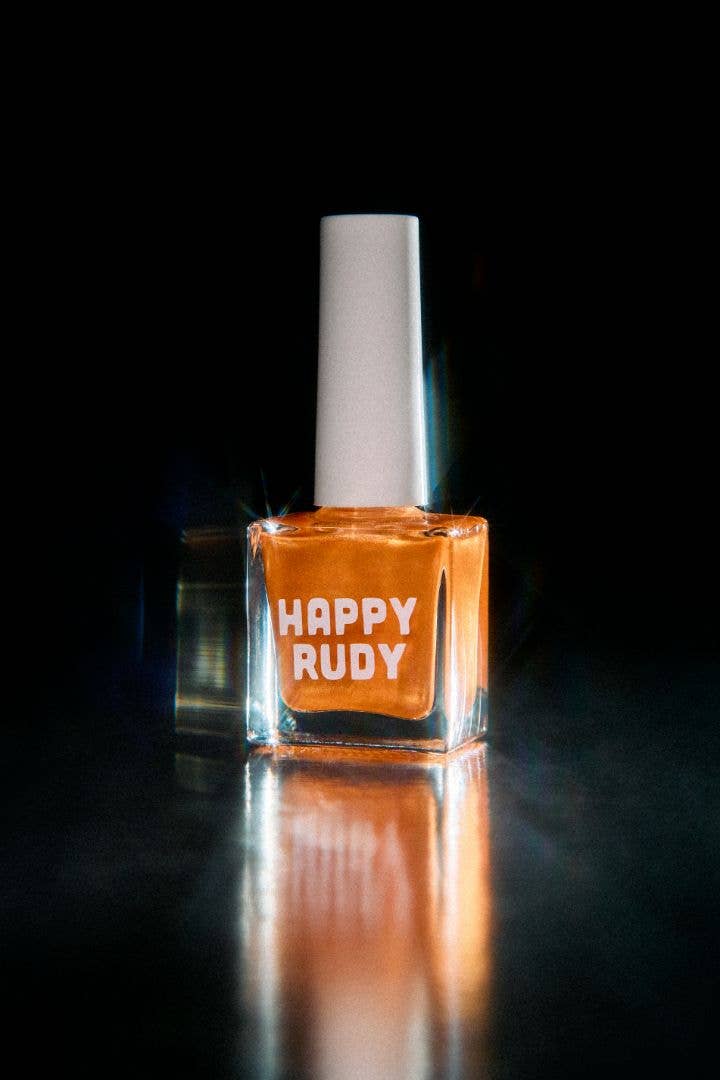 Happy Rudy Vegan Nail Polish - Wholesale Nail Polish - Groovy Baby | Vegan Nail Polish | Orange | Eco-Shimmer1