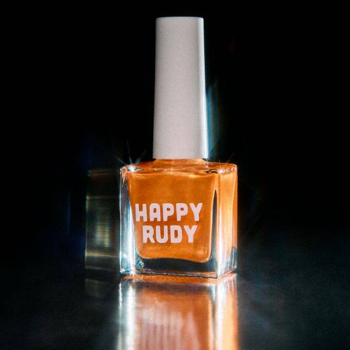 Happy Rudy Vegan Nail Polish - Wholesale Nail Polish - Groovy Baby | Vegan Nail Polish | Orange | Eco-Shimmer1