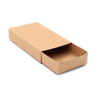 Kraft Paper Matchbox style gift box 10x6x2.2cm. for wholesale by Inca UK