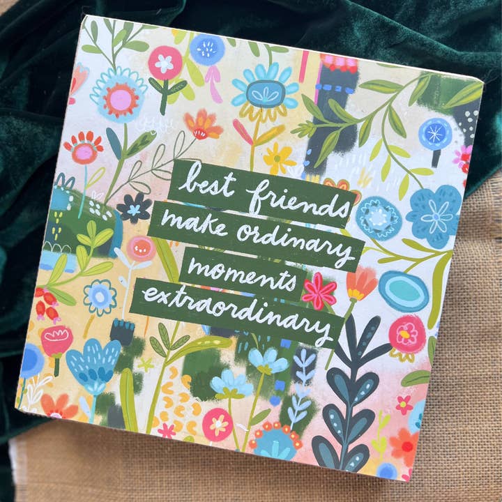 Best Friends Jumbo Inspo Block for wholesale by Daisy Dunes
