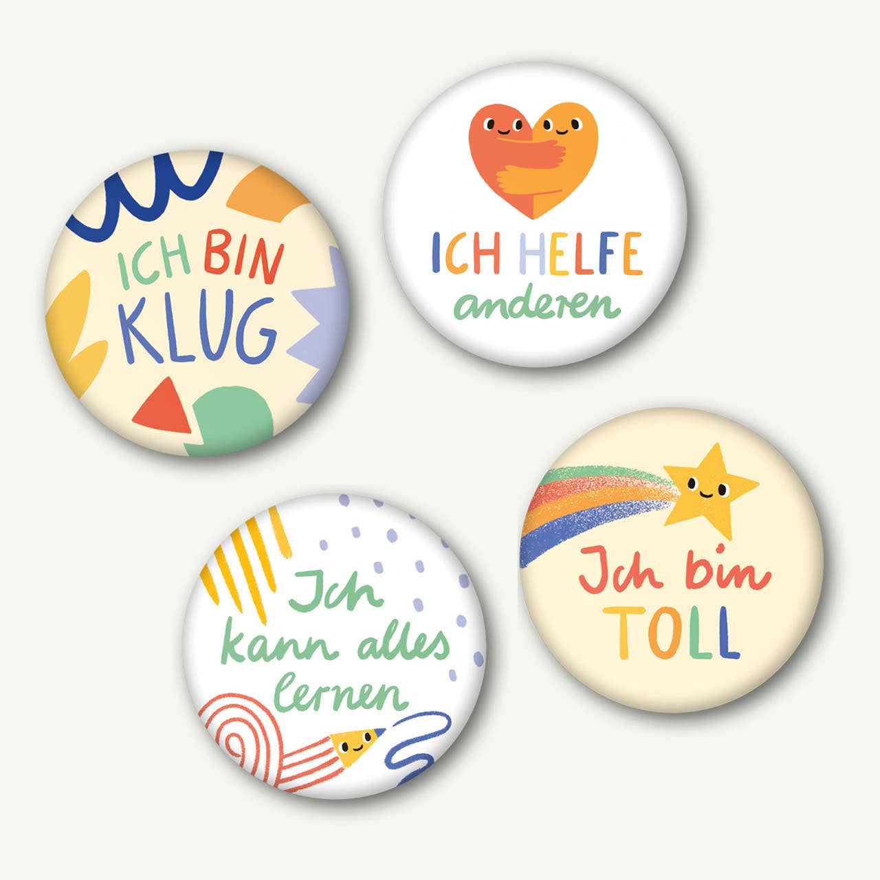VIERUNDFÜNFZIG - Wholesale Magnet - Magnet affirmation I help others 37 mm1