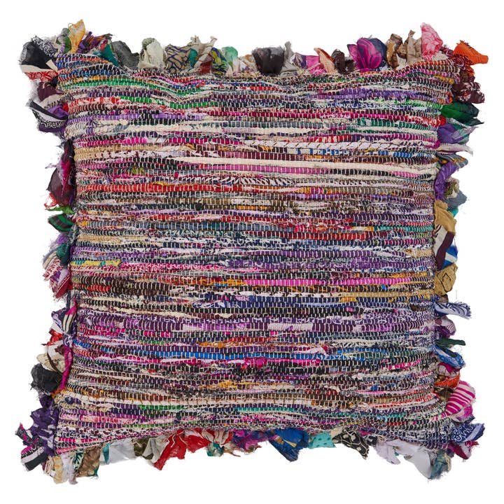 Chantale Stripe Boho Throw Pillow, Multi for wholesale on Faire