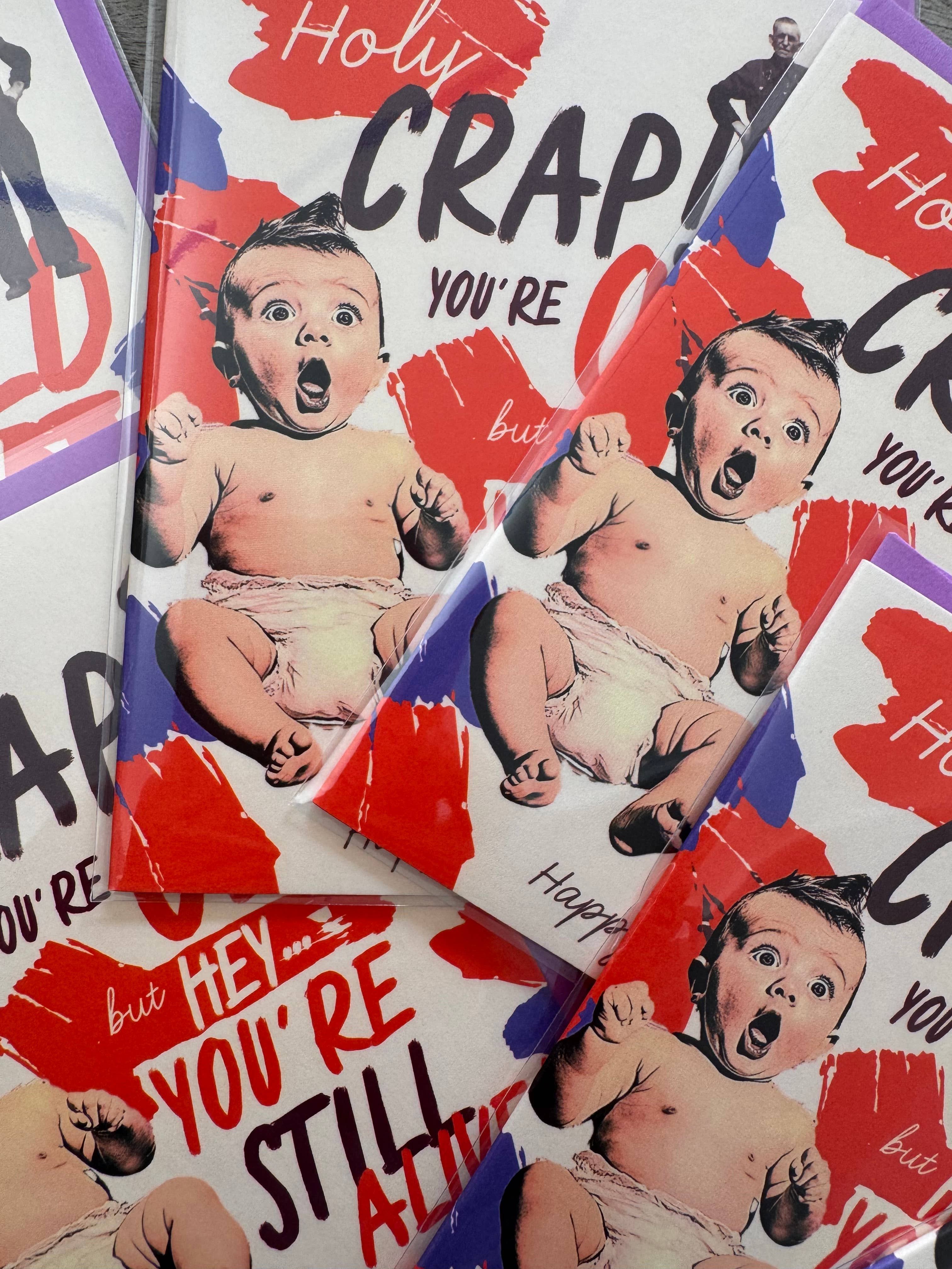 offensivedelightful – Engroshandel Fødselsdagskort – HOLY SHIT, DU ER GAMMEL! fødselsdagskort5