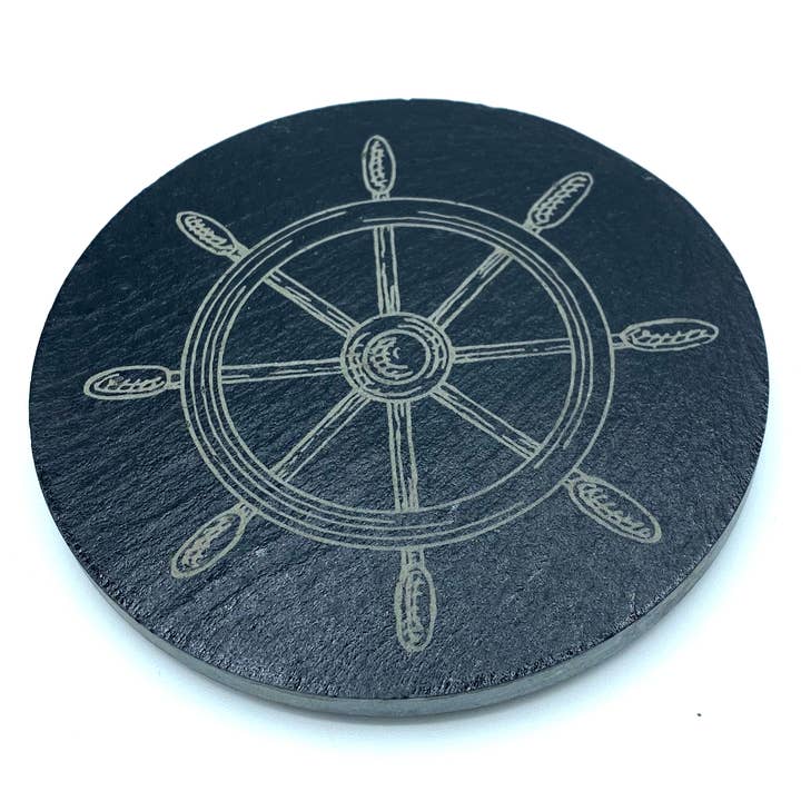 Nautically Northern - Wholesale Coasters - Nautical Coasters in Slate and Bamboo (Set of 4)3
