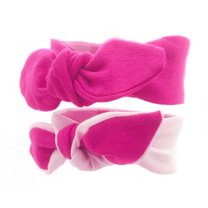 Baby & Toddler Knotted Hair Band/Bow - Pink for wholesale by ZIPPYUP