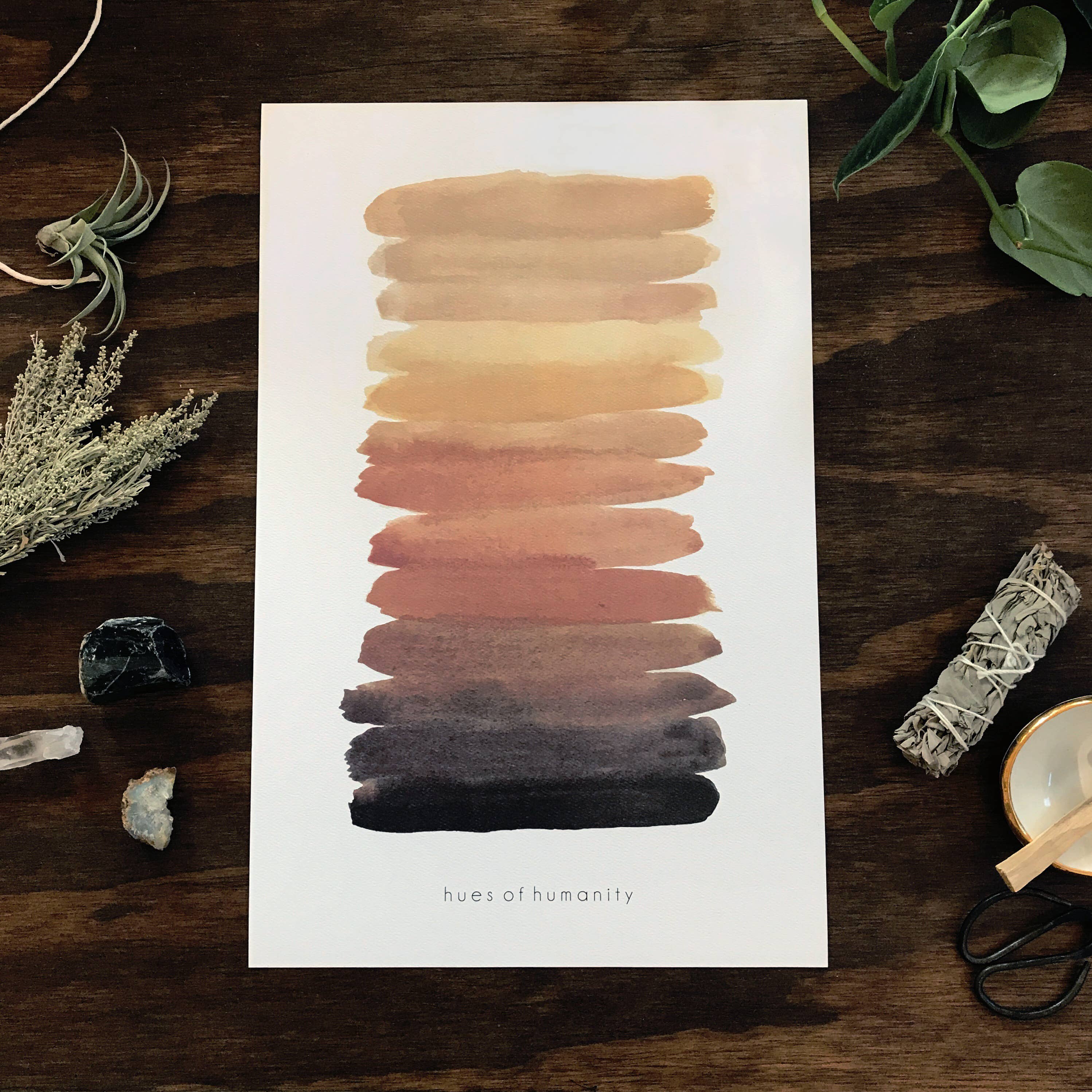 Maija Rebecca Hand Drawn - Wholesale Kunstprint - 9x12" tinten van huity Art Print1