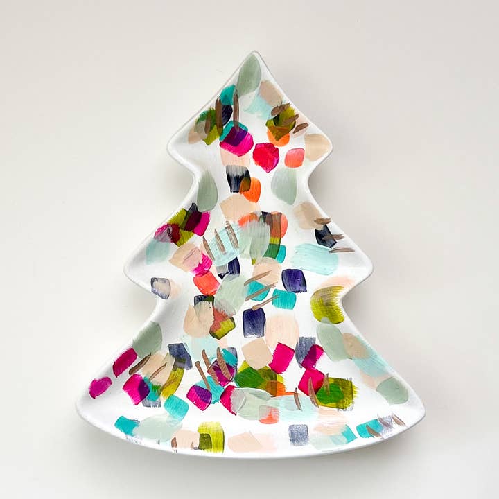 Mini Bright Christmas Tray for wholesale by Jessica Reynolds Art