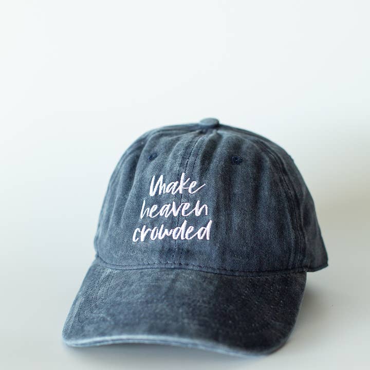 Modern Burlap - Wholesale Baseball Cap - Women's - Make heaven crowded - Baseball Cap - Blue
