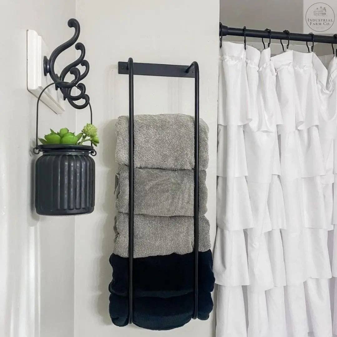 Industrial Farm Co - Wholesale Towel Holder/Hanger - The Tyler Bathroom Towel Rack7