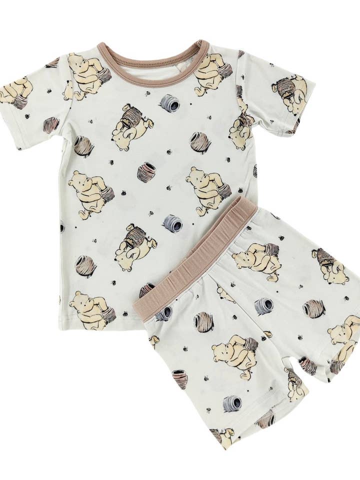 Hunny Pot Bamboo Shorts Set for wholesale by Little One Shop