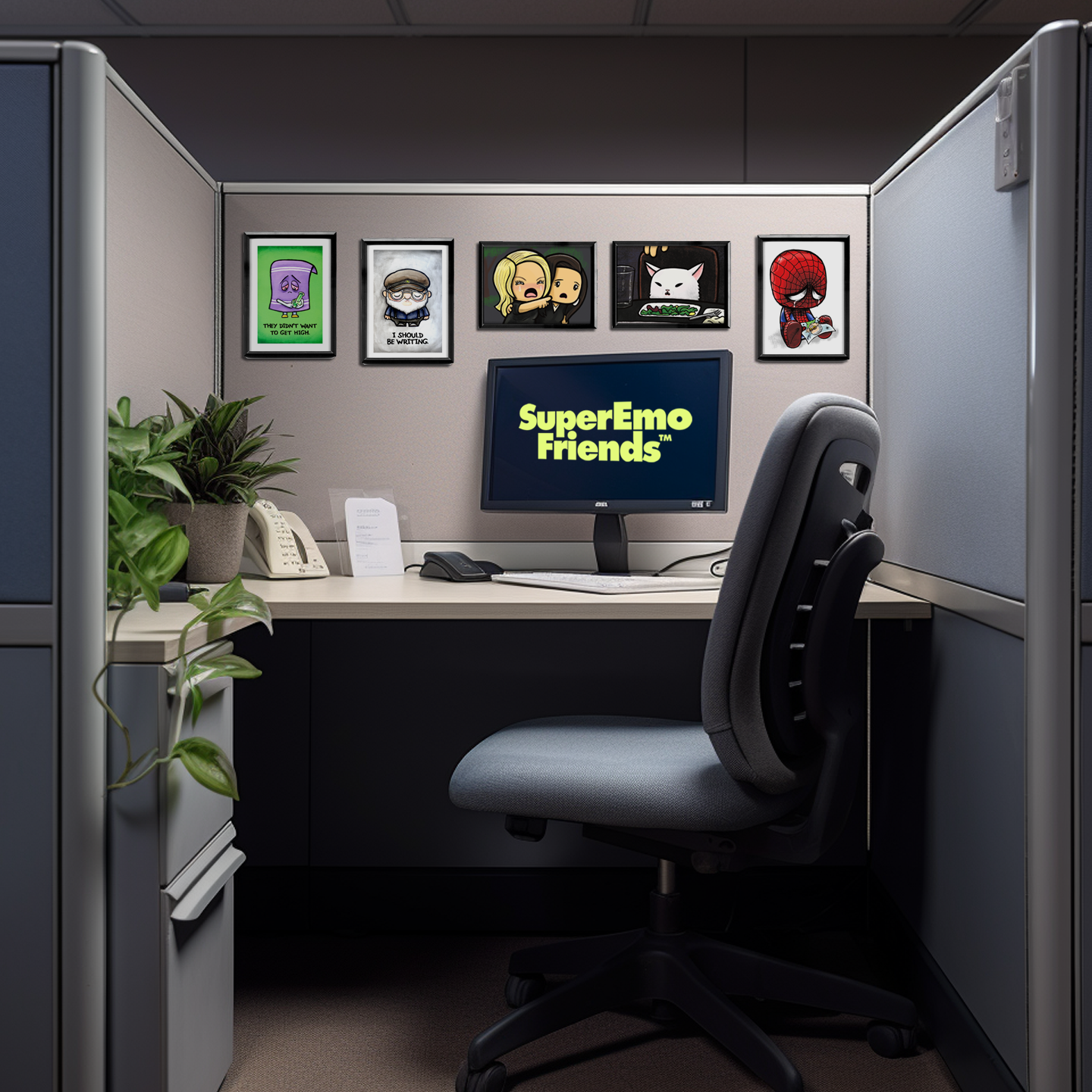 SuperEmoFriends - Wholesale Art Print - SuperEmoUthchan3