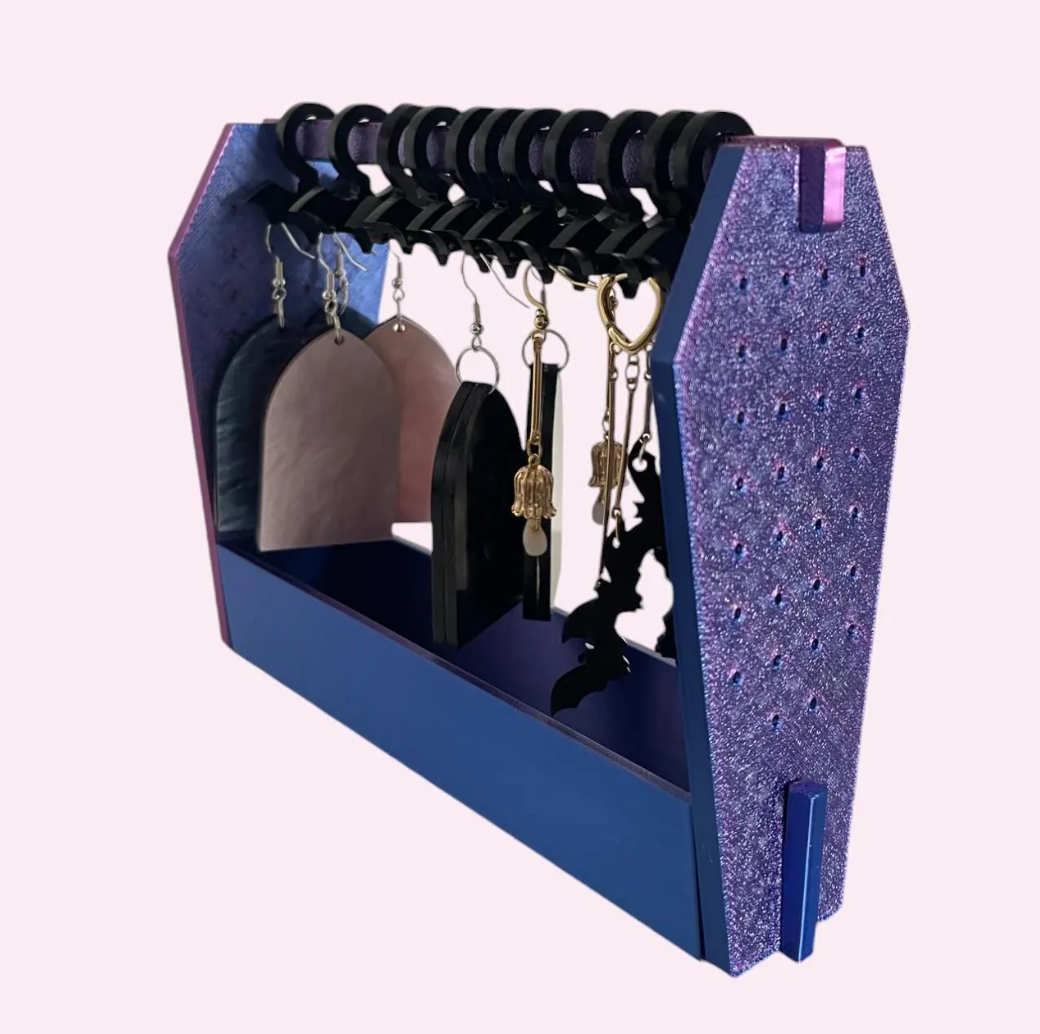 Cherry Moonlight Co – wholesale Jewellery stand & display – Gothic Earring Stand Coffin Wardrobe3