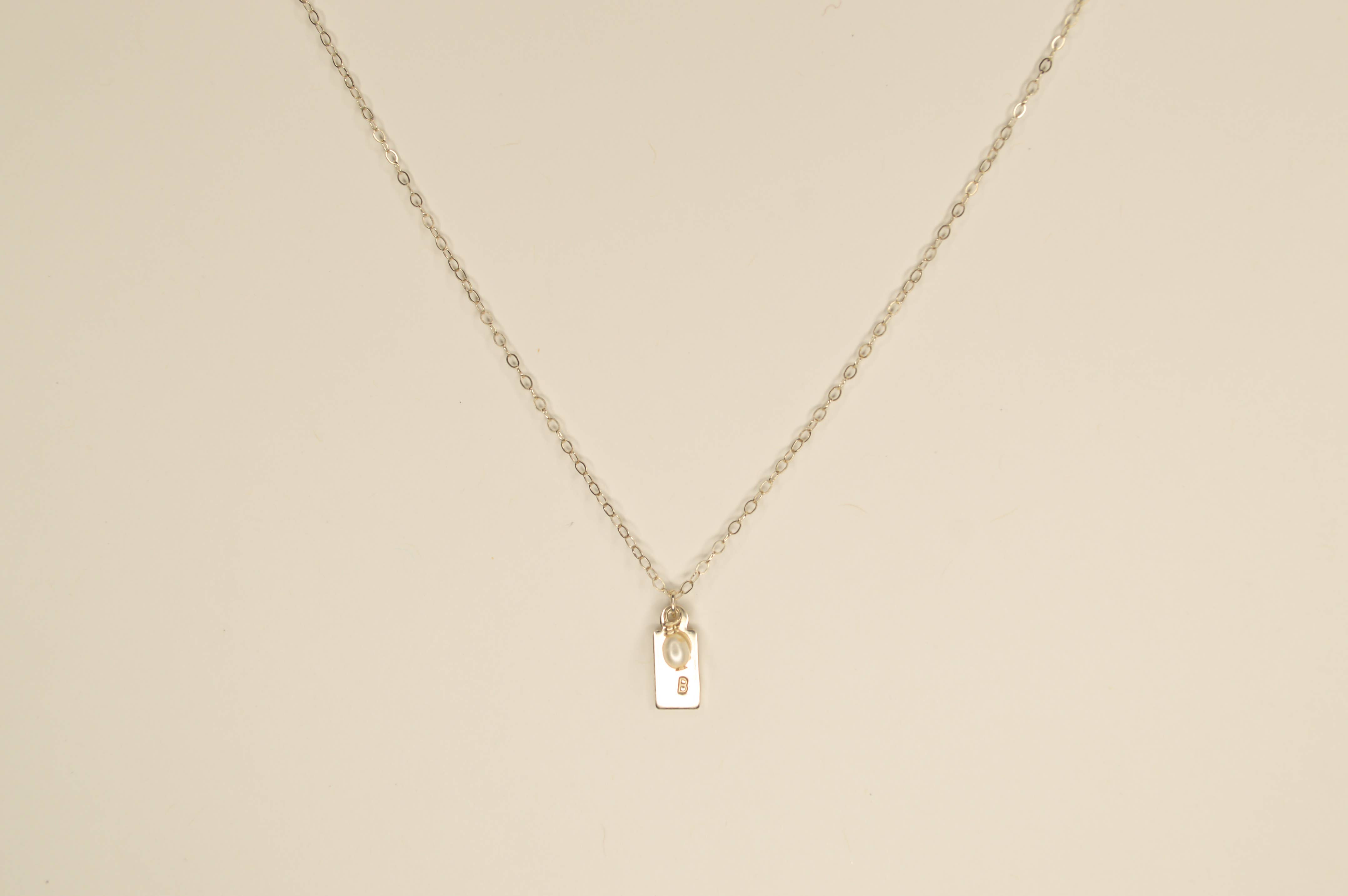 Syd Squared Jewelry - Wholesale Pendant/Charm Necklace - Pearl Initial Necklace1