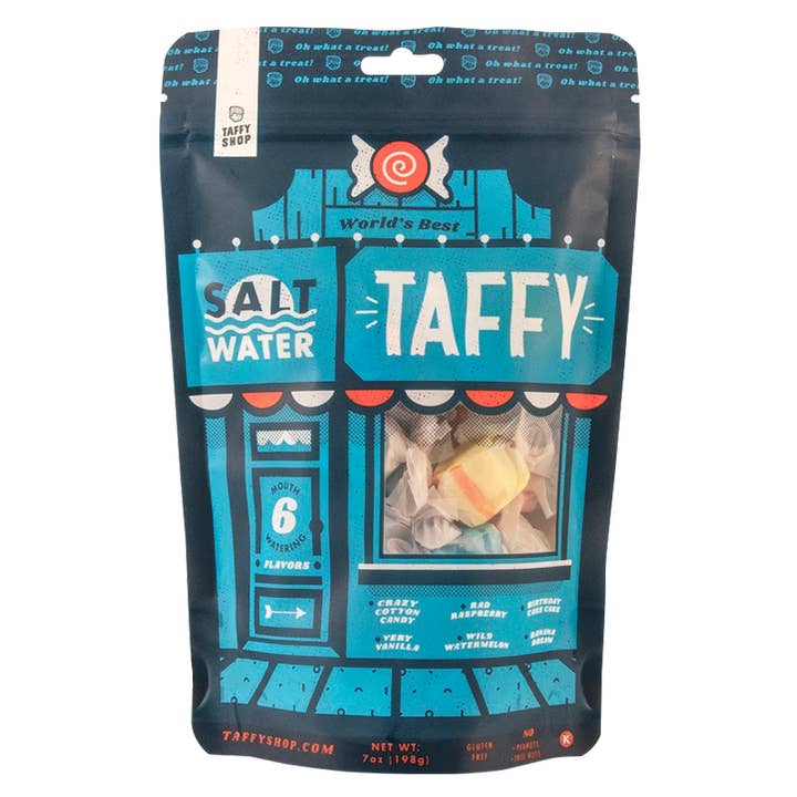 Taffy Shop - Wholesale Taffy - World's Best Saltwater Taffy Bag (7oz.)â„¢