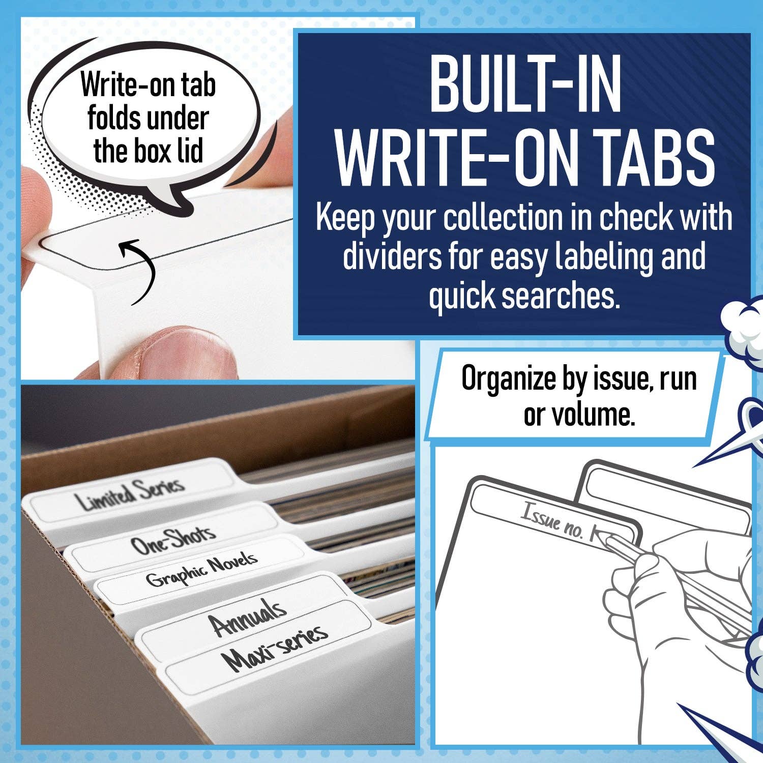 Invested Alliance LLC - Wholesale Binder - White Comic Book Dividers - 200 Pack3