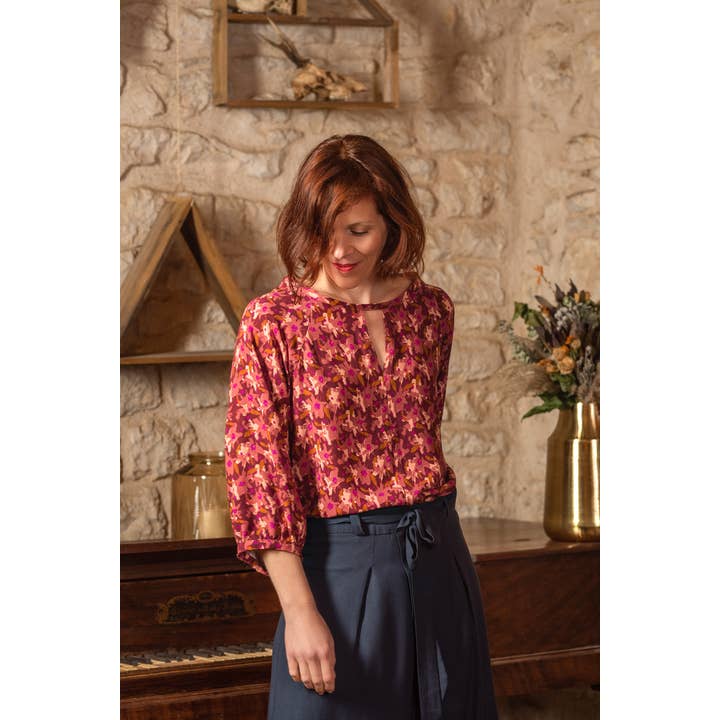 Eglantine et Zoé - Wholesale Fabric - Edel Terracotta Viscose Fabric5