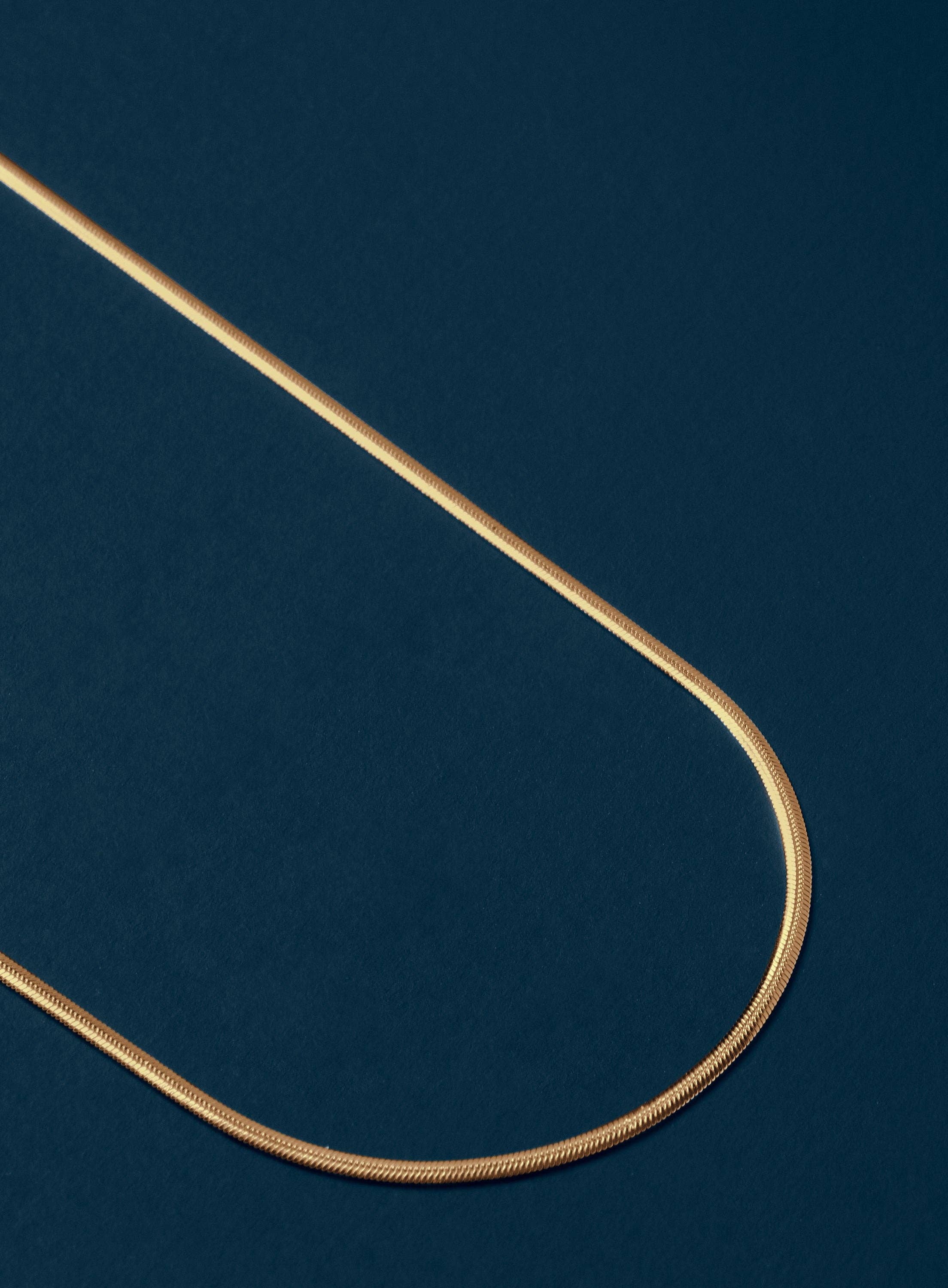 We Are All Smith - Wholesale Link & Chain Necklace - Men's 2mm 14k Gold Plated Herringbone Chain Necklace3