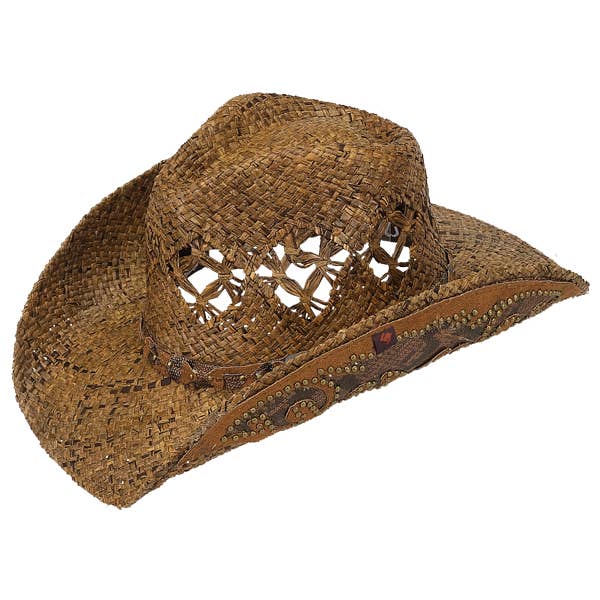 Jarales Straw Western Drifter Cowboy Hat for wholesale by Peter Grimm