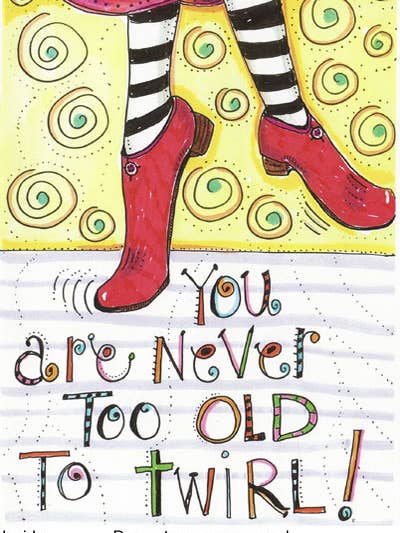 Nunca eres demasiado viejo para girar para venta al por mayor de Nancie dunn cards