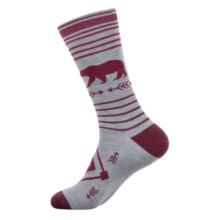 Adult Socks: Arrowhead Bear for wholesale by ACE USA