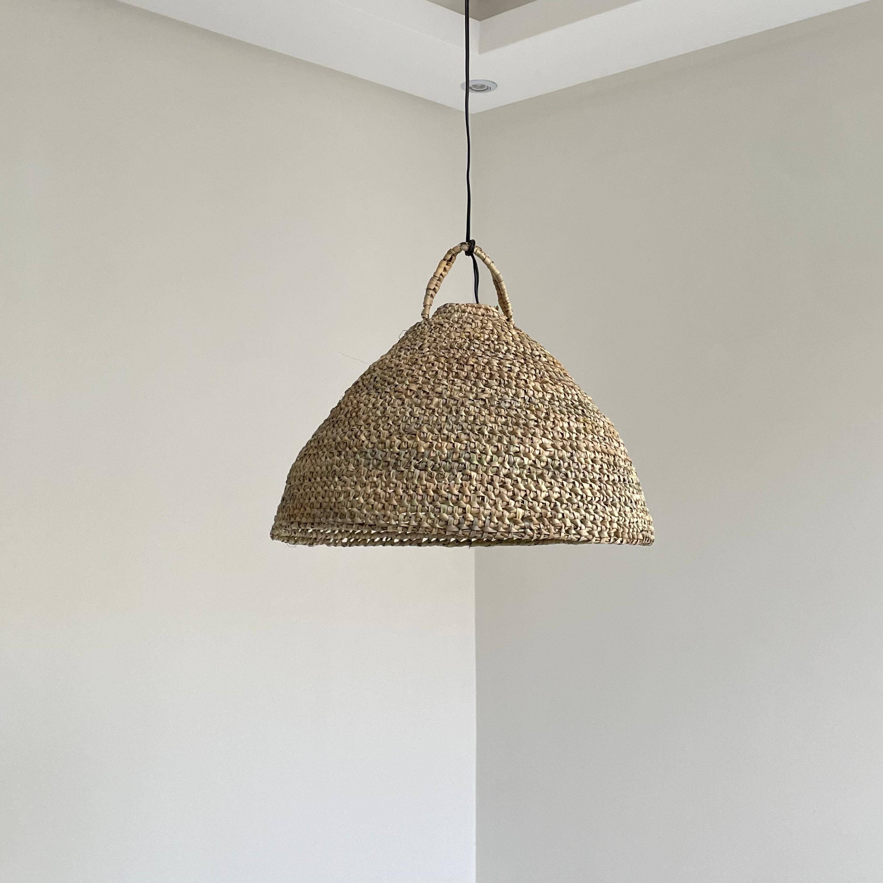 LeBazare - Vente Lustre/Suspension - Handwoven Wicker Dome Pendant – Natural & Timeless Design4