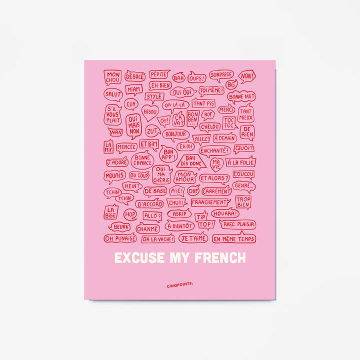 Cinqpoints - Wholesale Poster - Poster French Words Christmas Gift Idea Decoration1