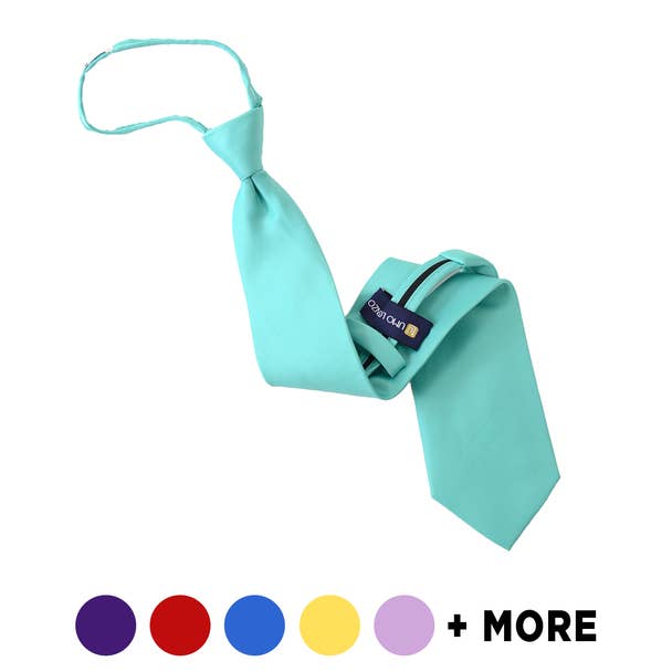 Selini New York - Wholesale Necktie - Men's - Poly Solid Zipper Tie36