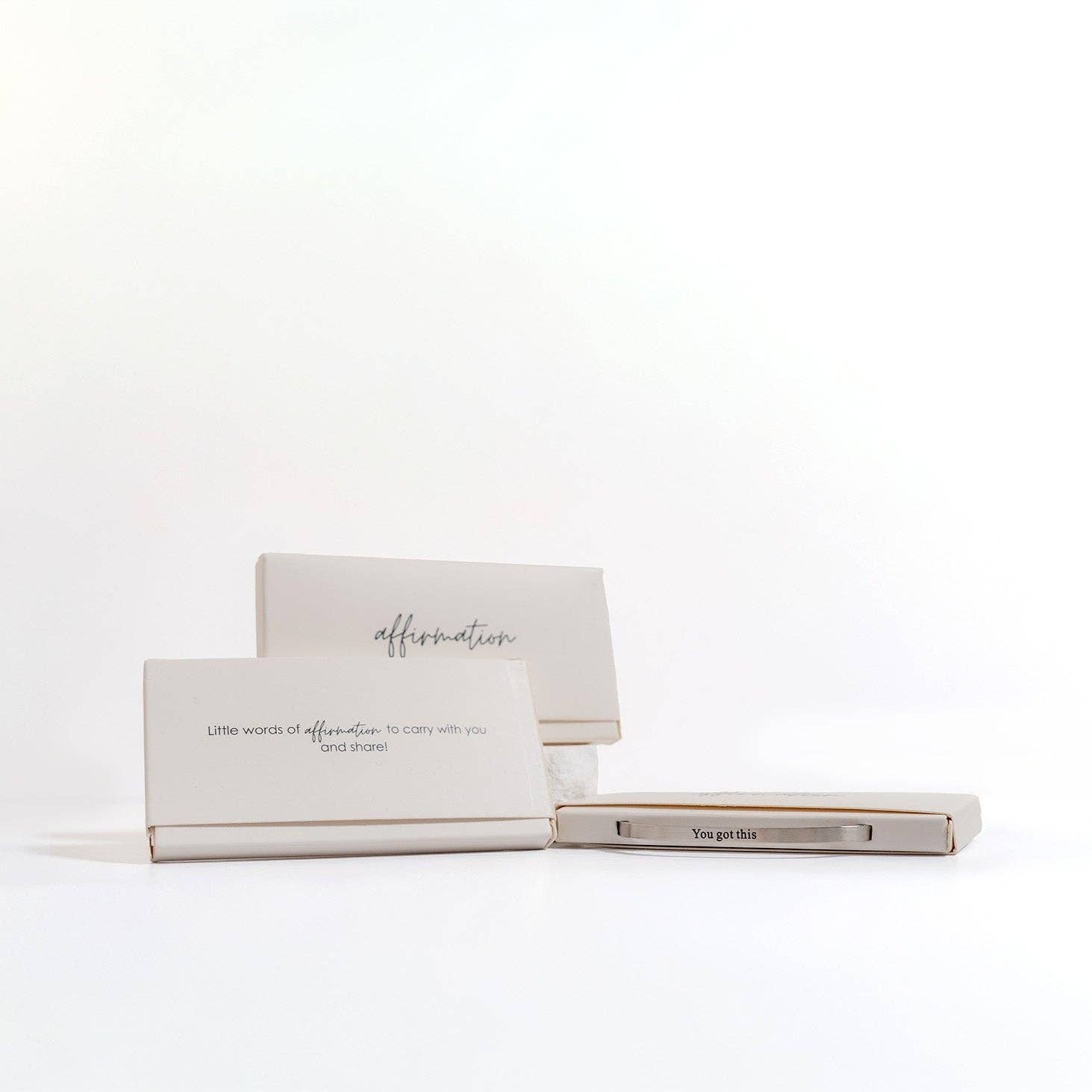 WJW - Vendita all'ingrosso Bracciale a polsino - Bracciale rigido inciso "You Got This" in PVD oro 18K8