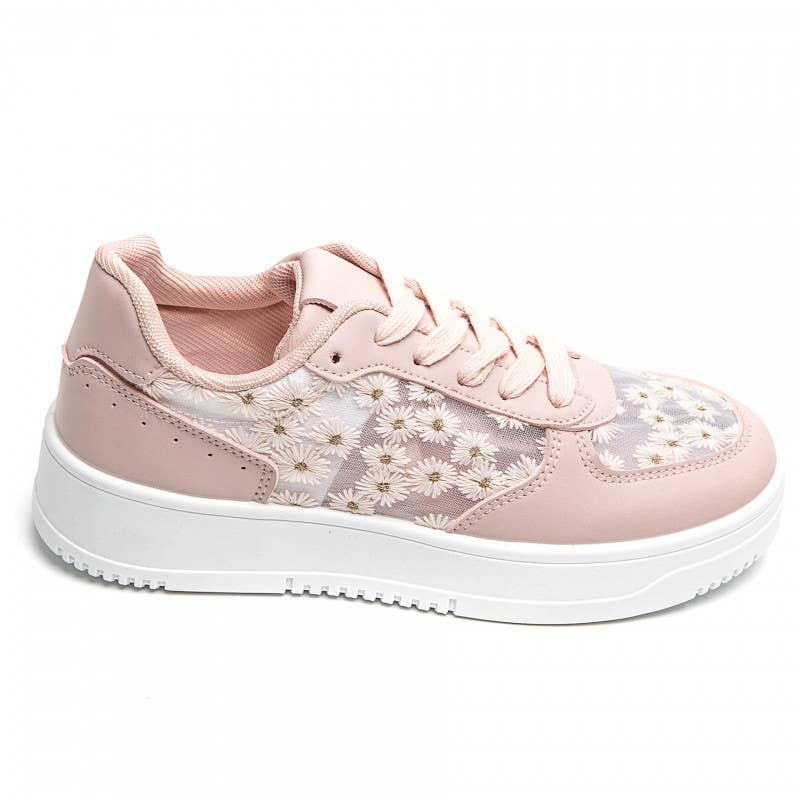 idealshoes - Wholesale Sneakers - Dames - idealshoes dames sneakers met bloemenprint15