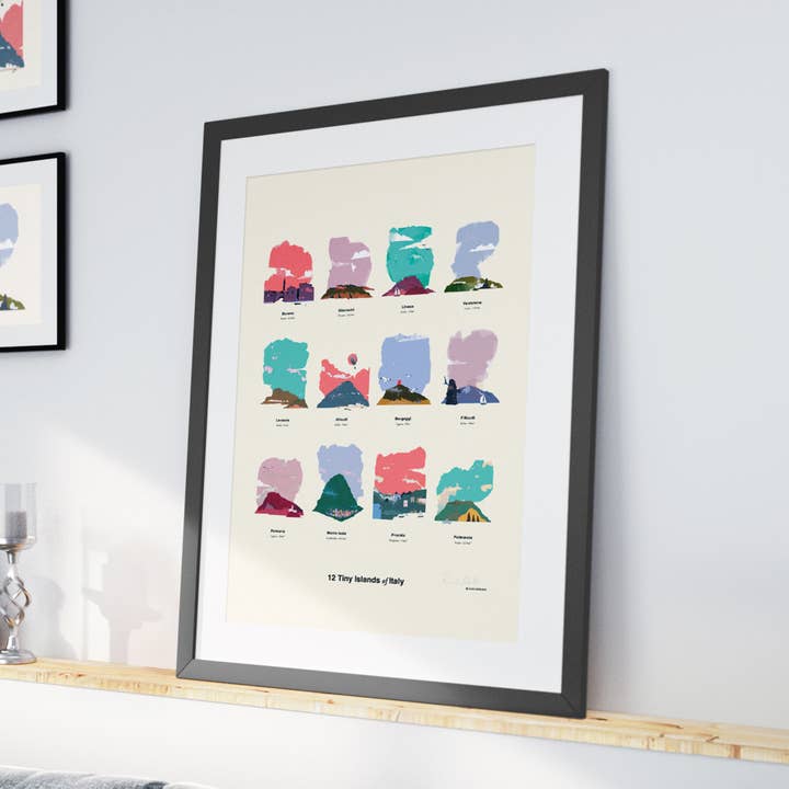 12 Pequenas Ilhas Italianas/Cartaz por atacado de Addvent Italy
