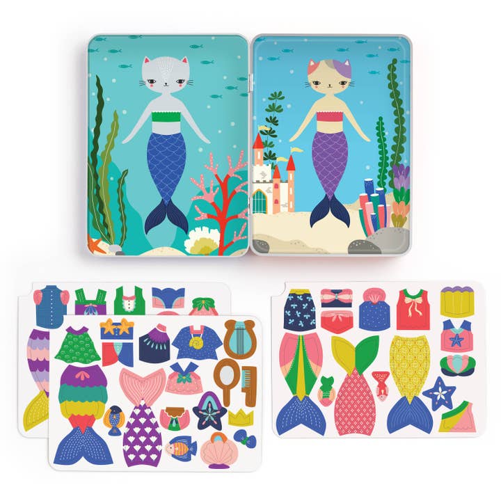 Chronicle Books - Wholesale Toy Set - Kids - Purrmaid Magnetic Dress-up