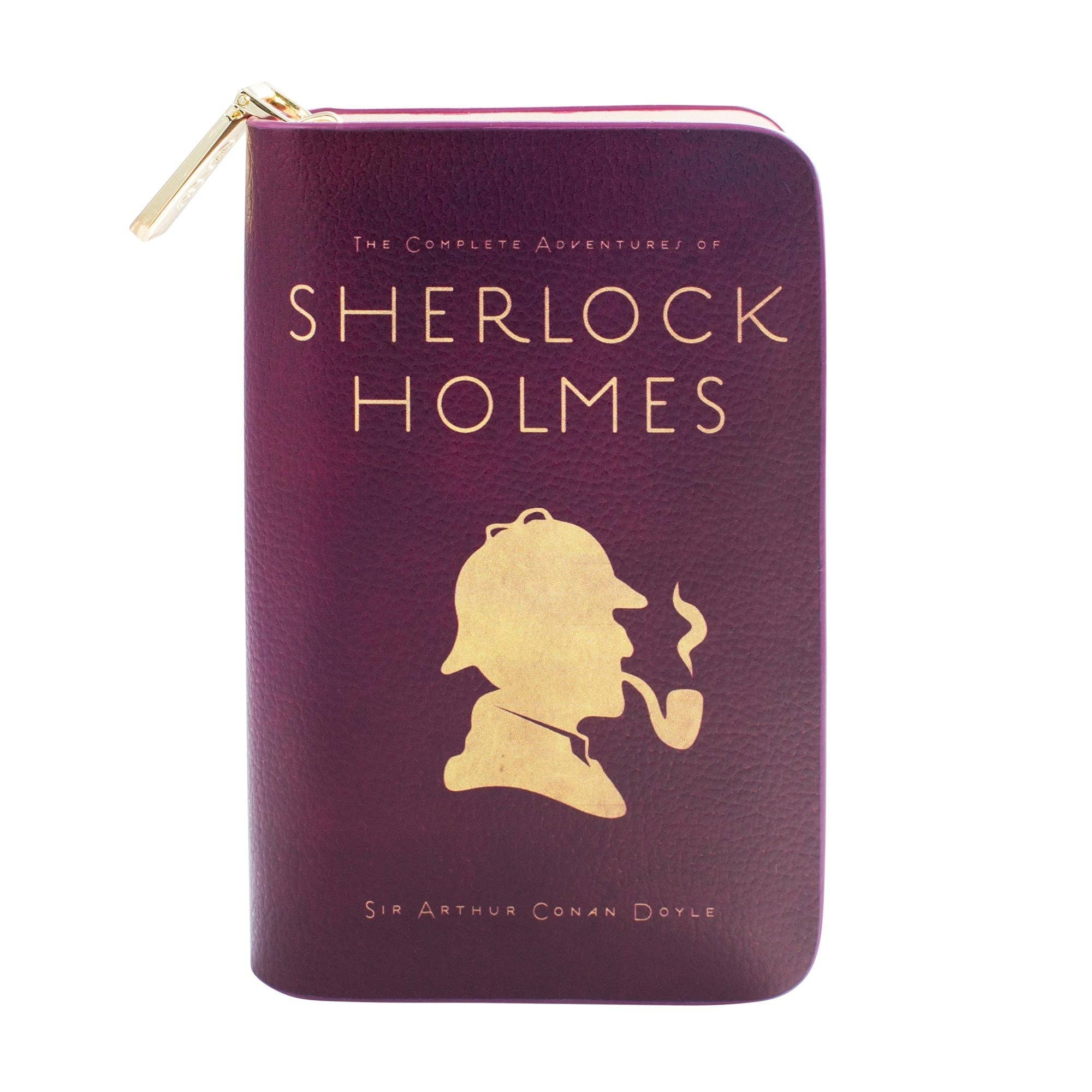 Well Read Company - Wholesale Wallet - Women's - Sherlock Holmes Silhouette Zip Around Purse2