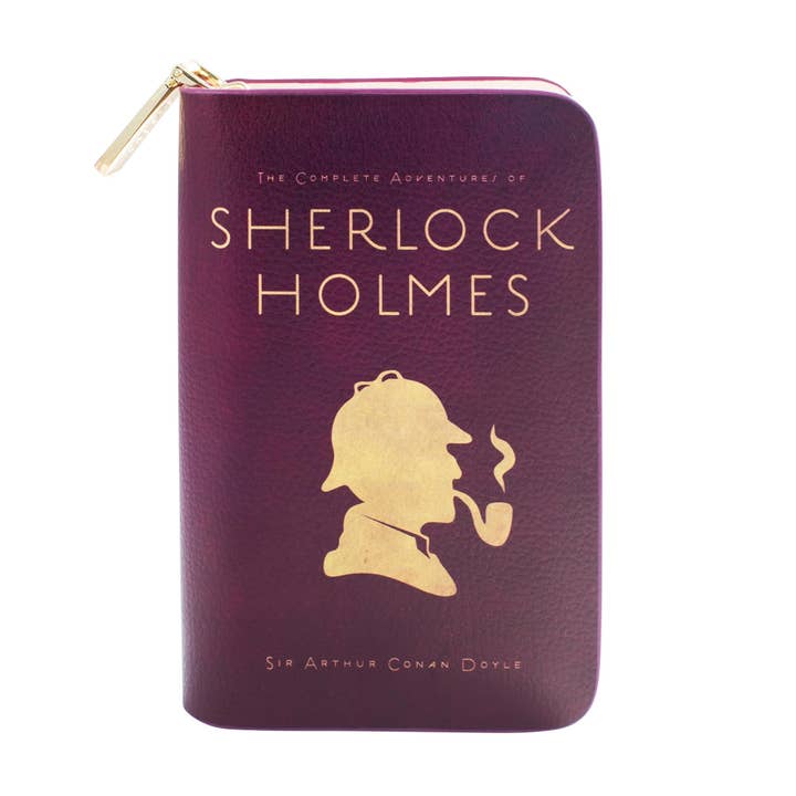 Well Read Company - Wholesale Wallet - Women's - Sherlock Holmes Silhouette Zip Around Purse2