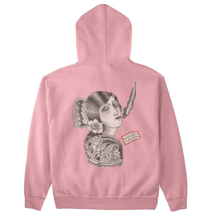 Walk A Mile Flash Tattoo Hoodie for wholesale by Lift Trucks NY