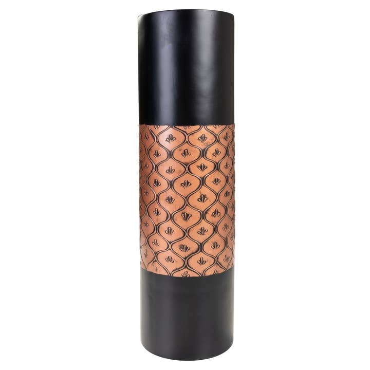 Creaciones Meng - Wholesale Vase - Black and gold vase2