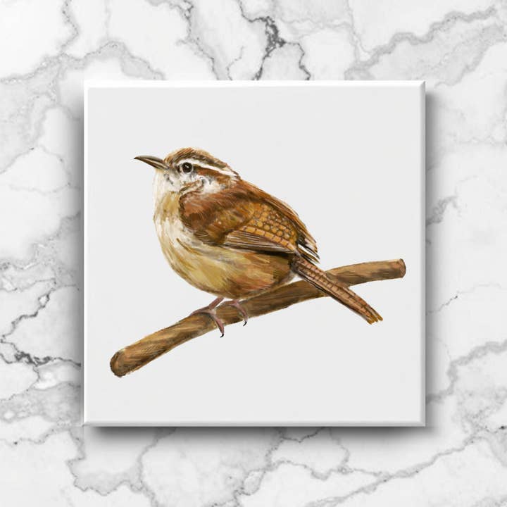 Caroline Wren Ceramic Tile for wholesale by MerikaArt
