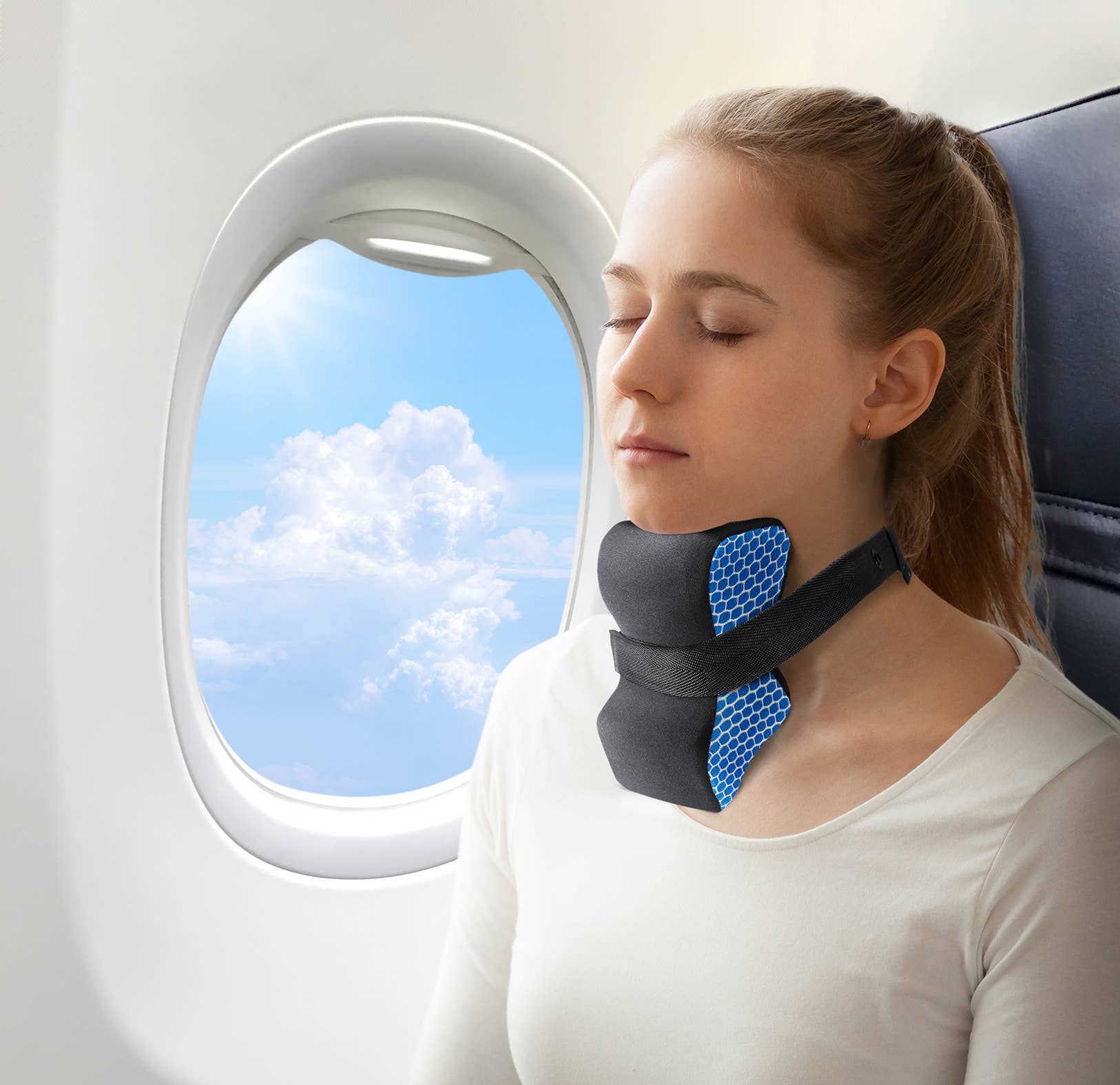 Cloudz - Wholesale Travel Pillow - Cloudz Travel Cozy Chin Support & Headrest Cushion0