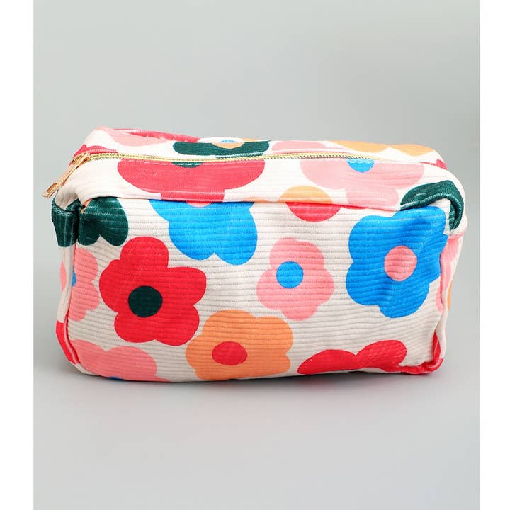 BLOMSTRET FLØJLS MAKEUP REJSEPOSE for engroshandel hos Girly