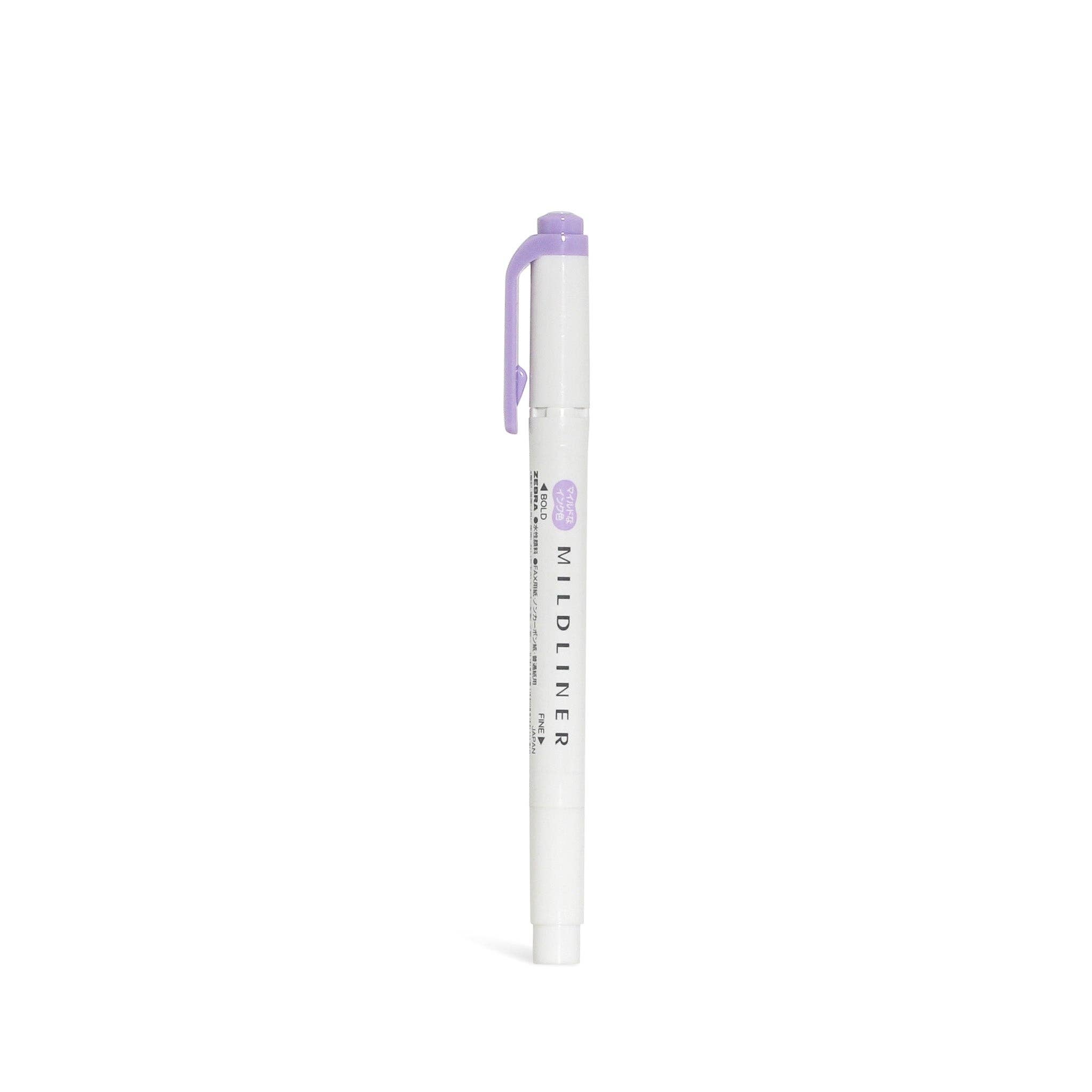 Outlined - Wholesale Highlighter - Zebra Mildliner Highlighter | Dual-Tip - Violet