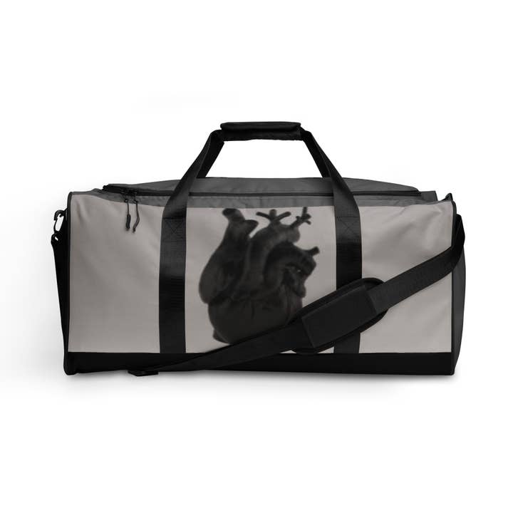 BLACK HEART Duffle Bag for wholesale by The Dark Triad Shadows