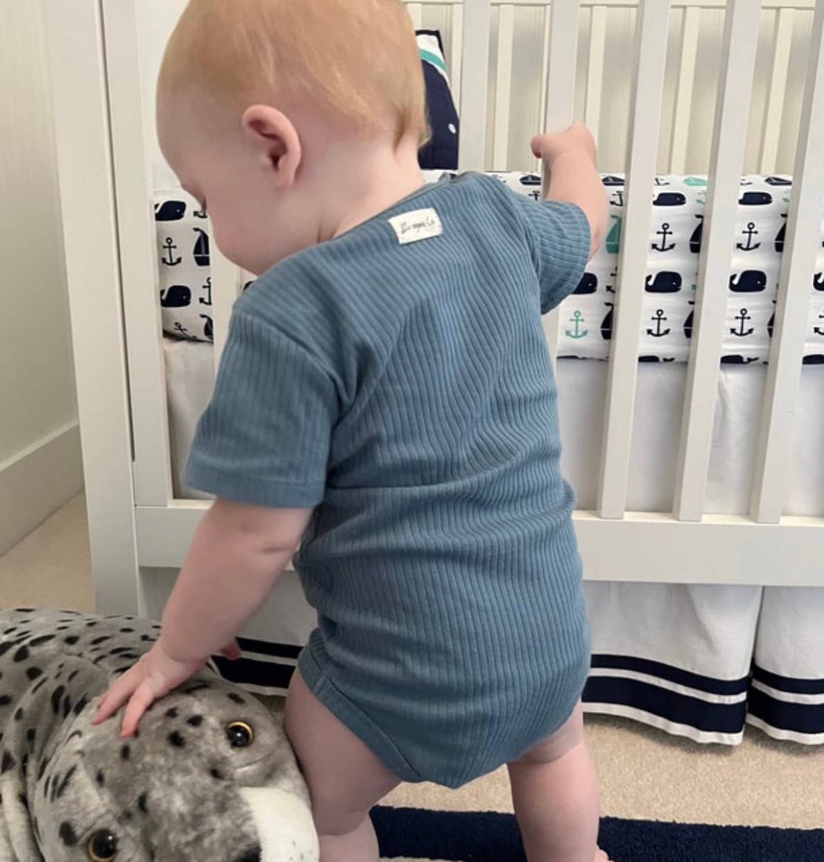 Little Organic Co - Wholesale Bodysuit (non-footed) – Baby - Organic bodysuit short sleeve- ribbed cotton onesie for baby4