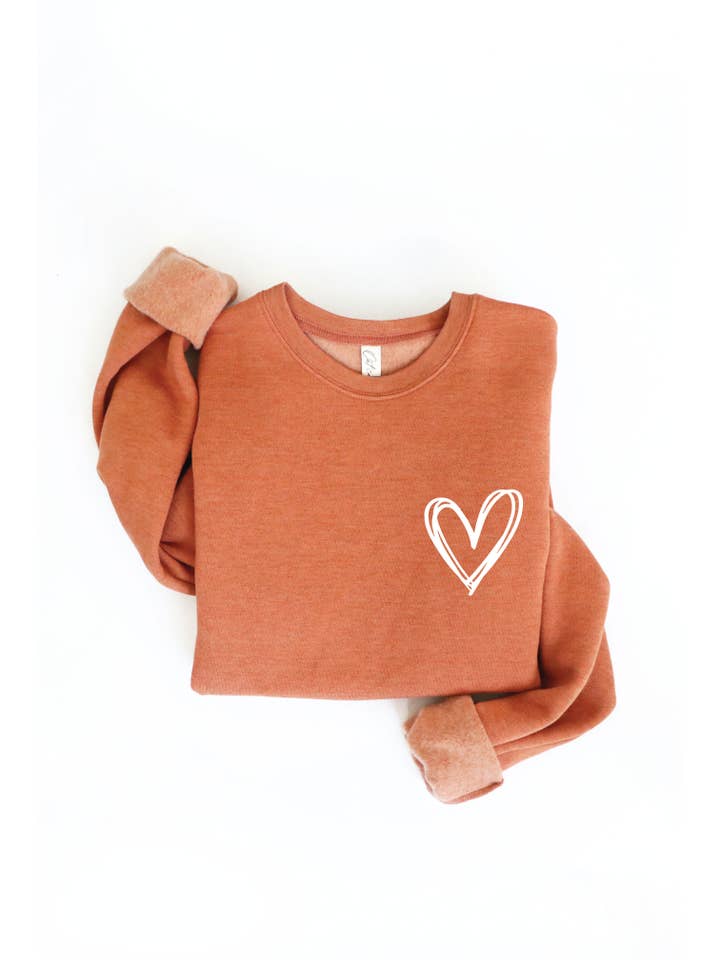 OAT COLLECTIVE - Wholesale Graphic Sweatshirt - Women's - HEART Graphic Sweatshirt8